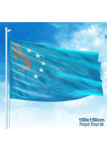 Hazar Kağanlığı Bayrağı - 17 Türk Devleti Bayrak -100X150 cm