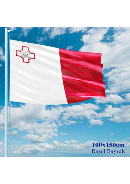 Malta Bayrağı Raşel Kumaş 100 x 150 cm