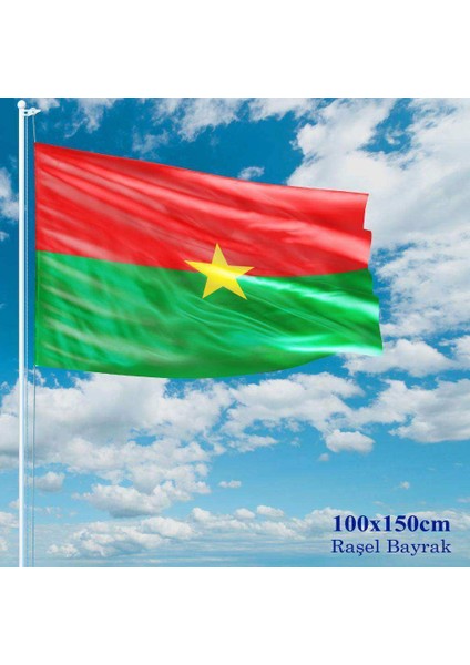 Burkina Faso Bayrağı Raşel Kumaş 100 x 150 cm