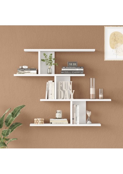 Wall 24 Duvar Rafı Beyaz WAL24-W