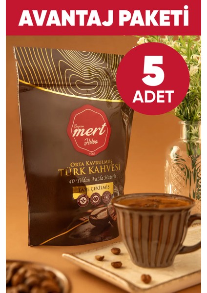 Bayram Mert Türk Kahvesi (100 Gr) 5'li Paket