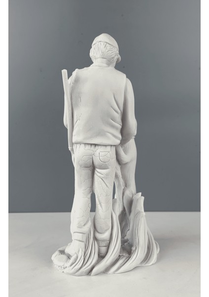 Avcı ve Köpeği Dekoratif Biblo Heykel 29 x 14 cm fırsatları