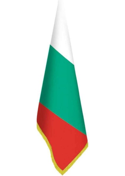 Bulgaristan Bayrağı -Ofis-Makam-Toplantı Odaları - Saçaklı Makam Bayrağı