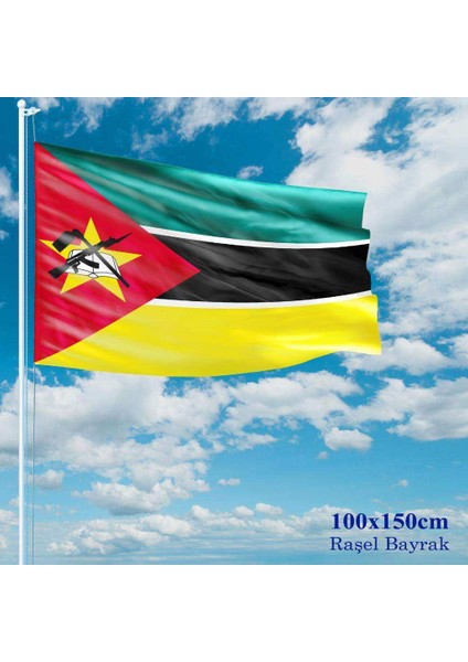 Mozambik Bayrağı Raşel Kumaş 100 x 150 cm