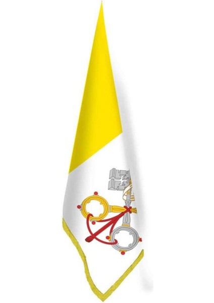 Vatikan Bayrağı -Ofis-Makam-Toplantı Odaları - Saçaklı Makam Bayrağı