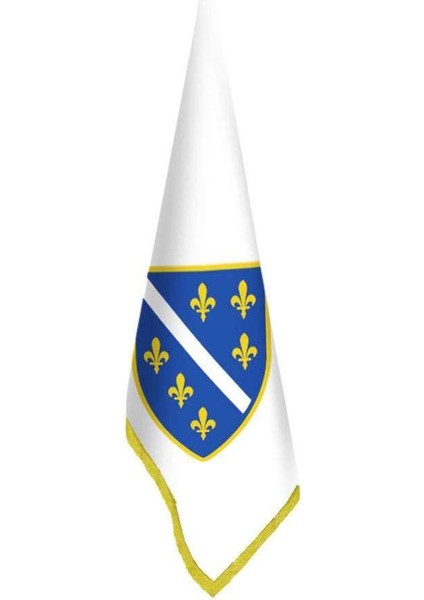 Bosna Hersek (1992-1998) Bayrağı -Ofis-Makam-Toplantı Odaları - Saçaklı Makam Bayrağı