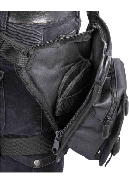 Siyah Özel Bölmeli Taşıma Çantası, Bel ve Bacak Için Kullanışlı Tasarım modelleri