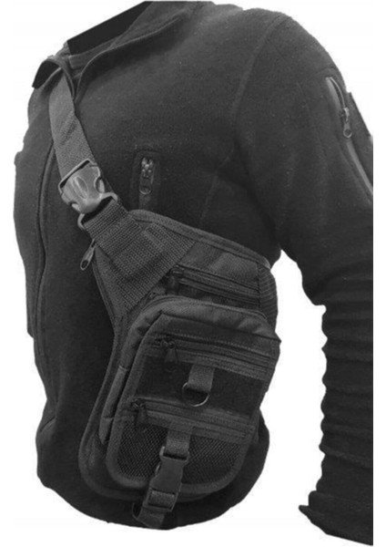 Siyah Özel Bölmeli Taşıma Çantası, Bel ve Bacak Için Kullanışlı Tasarım fırsatları