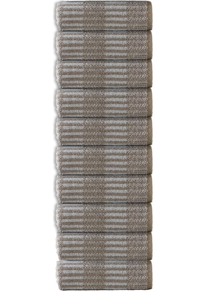 Striscai 50X90 cm El-Yüz Havlusu 10'lu Bej