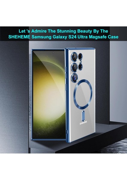 Samsung Galaxy S25 Ultra Için Magsafe ile Uyumlu Kılıf Kamera Lensli Korumalı Şeffaf Silikon Kapak fiyatları