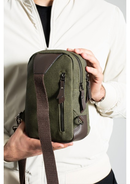 Haki Kanvas Erkek Sırt, Çapraz ve Göğüs Çantası modelleri
