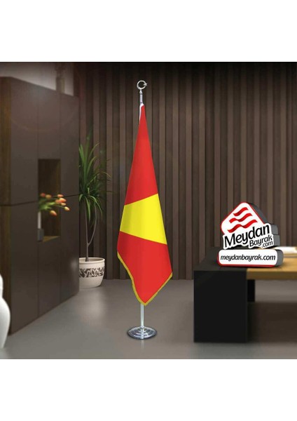 Babür Imparatorluğu Bayrağı-17 Eski Türk Devleti -Ofis-Makam-Toplantı Odaları-Direkli-Saçaklı Bayrak