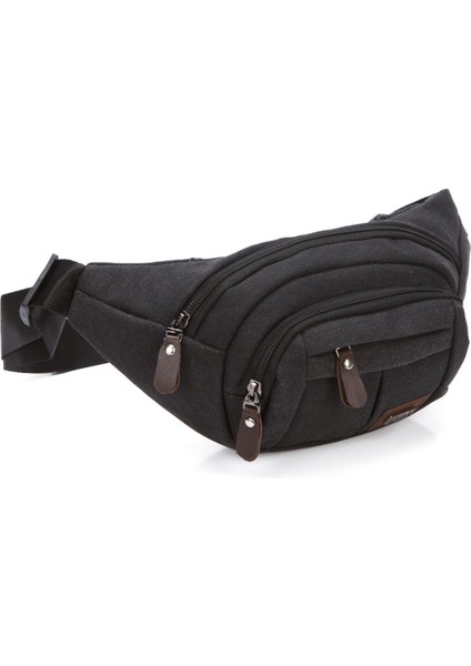 Kanvas Bel ve Göğüs Çantası, Siyah, Çok Amaçlı, Şık ve Hafif Tasarım indirimleri