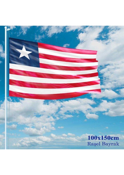Liberya Bayrağı Raşel Kumaş 100 x 150 cm