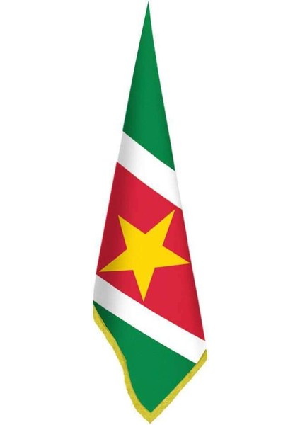 Surinam Bayrağı -Ofis-Makam-Toplantı Odaları - Saçaklı Makam Bayrağı