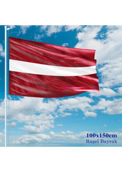Letonya Bayrağı Raşel Kumaş 100 x 150 cm