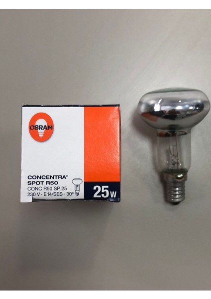 2 Adet Osram R50 220V E 14 25W Spot Lamba modelleri