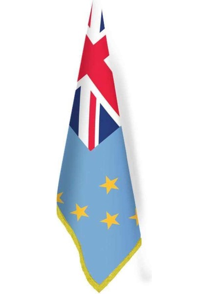 Tuvalu Bayrağı -Ofis-Makam-Toplantı Odaları - Saçaklı Makam Bayrağı