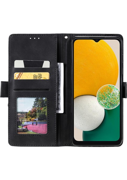 Samsung Galaxy S24 Kılıfı Retro Bir Ekleme Deri Cüzdan Kapağı Strap-Black (Yurt Dışından) fiyatları