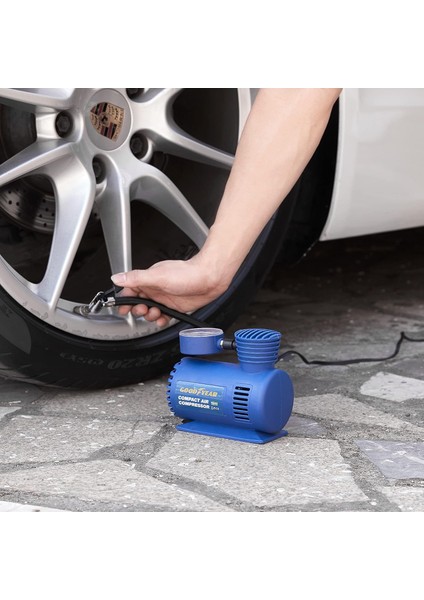 Kompakt Mini Hava Kompresörü 250 Psı, 3 Başlıklı, Taşınabilir Şişirme Pompası indirimleri