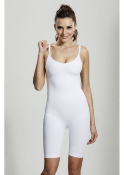 Formangel Tam Boy Ince Askılı Paçalı Toparlayıcı Korse #rising&petricor 9001