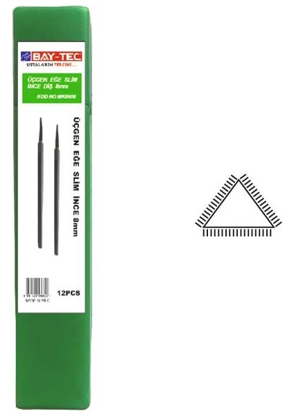 Üçgen Eğe Slim Ince Diş 8" MK0908 fiyatları
