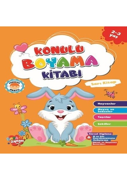 Konulu Boyama - Sarı (2-3 Yaş)