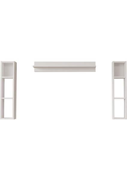 Jabari Duvar Rafı Seti Beyaz Jab2-W modelleri