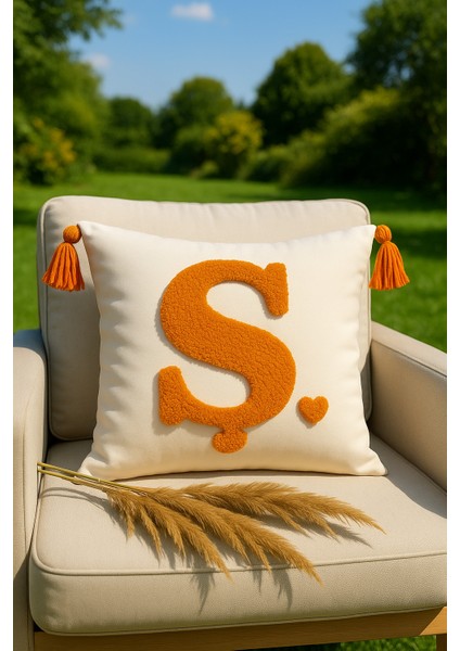 Punch Kırlent Kılıfı Harf Modeli - Saymine