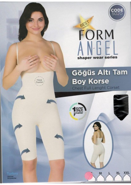 Siyah 5020 Boydan Paçalı Korse