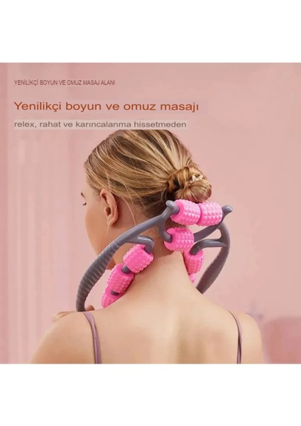 Masaj Aleti 9 Tekerlekli Ayarlanabilir Lenf Drenaj Rulosu Bacak Kol Selülit fırsatları