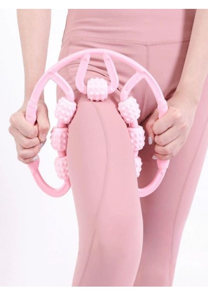 Masaj Aleti 9 Tekerlekli Ayarlanabilir Lenf Drenaj Rulosu Bacak Kol Selülit indirimleri