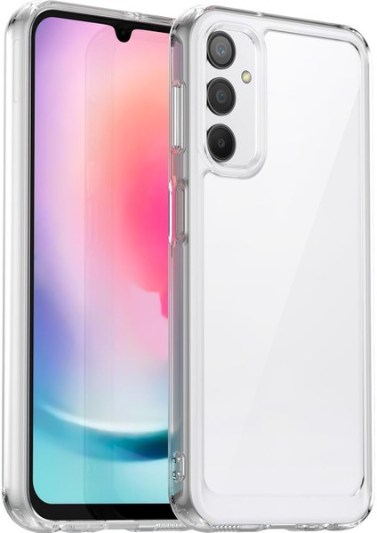 Samsung Galaxy A24 Için 4g Tpu+Akrilik Telefon Kılıf Anti-Drop Anti Tele Koruyucu Kapak Temel (Yurt Dışından)