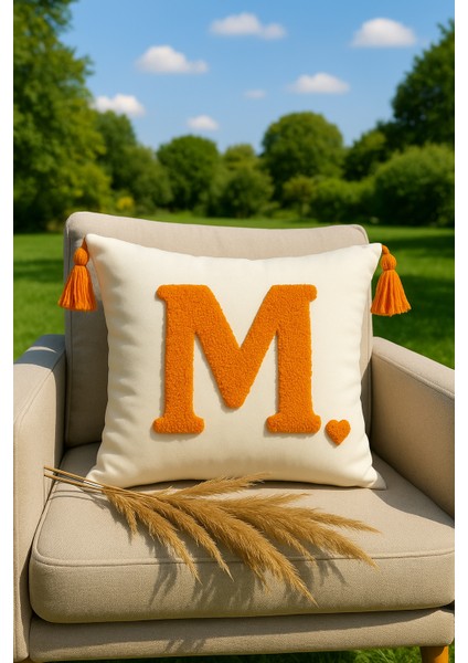 Punch Kırlent Kılıfı Harf Modeli - Saymine