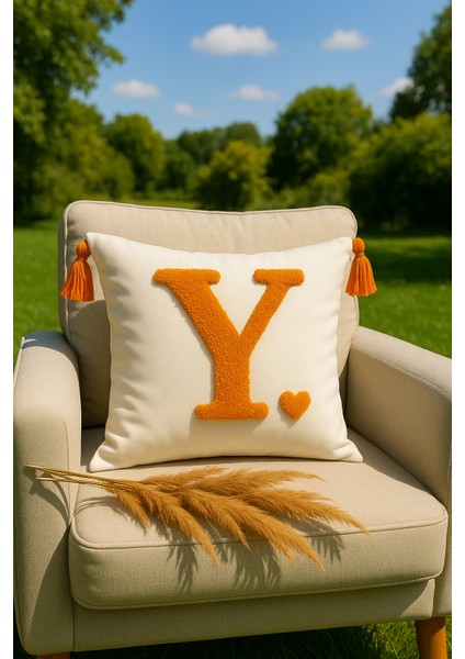 Punch Kırlent Kılıfı Harf Modeli - Saymine