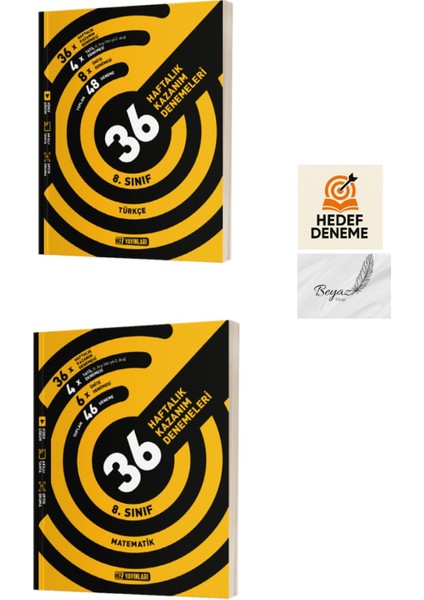Hız 8.sınıf 36 Haftalık Türkçe Matematik Denemeleri Hedef Deneme