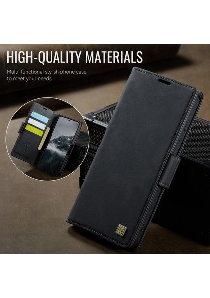 Samsung Galaxy S24 Kılıf Autspace A11 Rfıd Engelleme Retro Deri Cep Telefonu Cüzdan Kapak-Siyah (Yurt Dışından) fırsatları