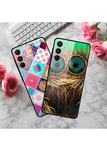 Samsung Galaxy A15 4g/5g Kılıf Anti-Drop Desenli Temperli Cam Telefon Kapağı-Yıldızlı Gökyüzü Kız (Yurt Dışından) modelleri