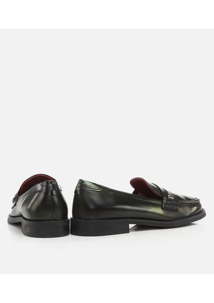 Kadın Deri Siyah Loafer modelleri
