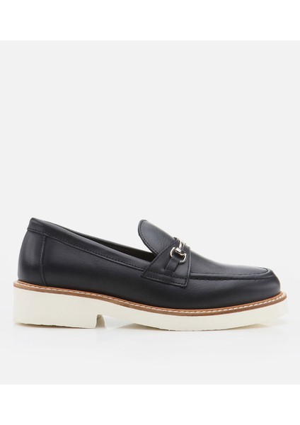 Kadın Deri Siyah Loafer