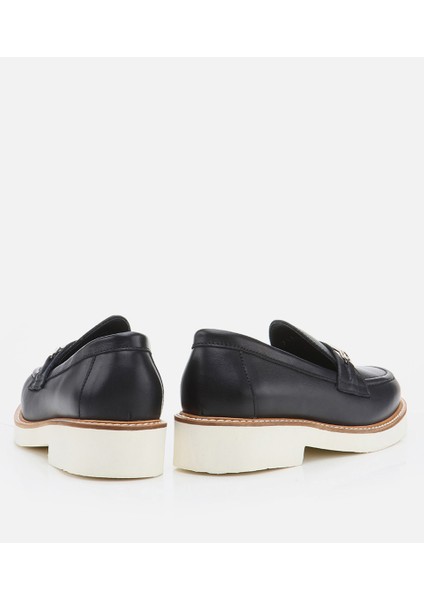 Kadın Deri Siyah Loafer modelleri