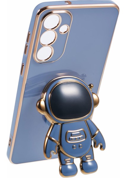 Samsung Galaxy A35 5g Kılıf Galvanik Yumuşak Tpu Telefon Kapağı Astronot Gizli Kickstand-Gri (Yurt Dışından) modelleri