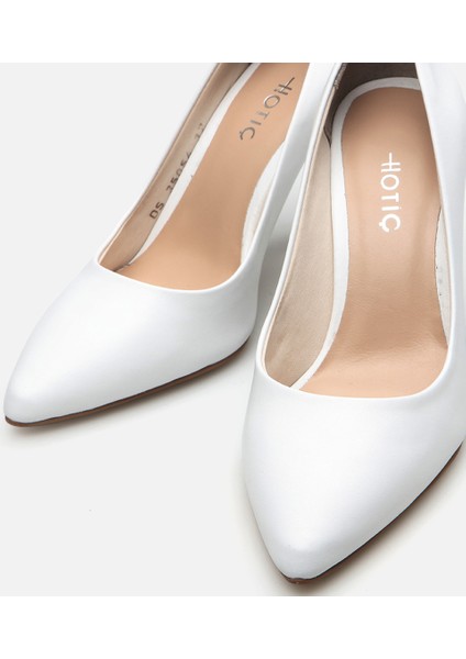 Kadın Deri Beyaz Stiletto fırsatları