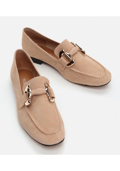 Kadın Deri Vizon Loafer modelleri