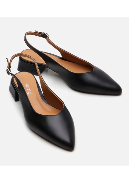 01AYH283330A100 HAKIKI Deri Siyah Kadın Babet modelleri
