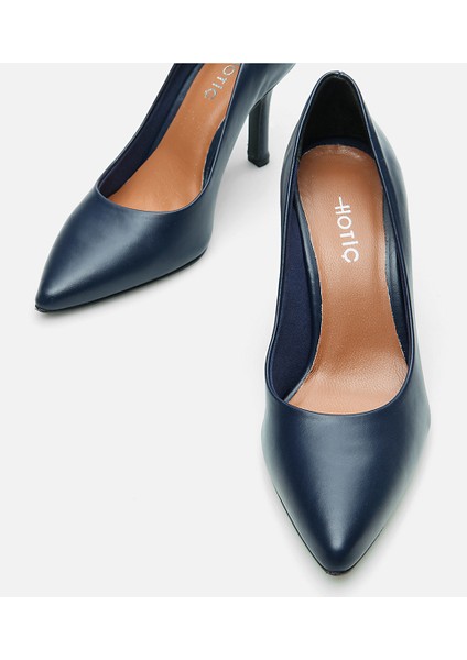 Kadın Deri Lacivert Stiletto fırsatları