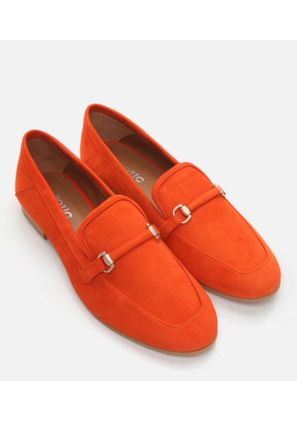 Kadın Deri Turuncu Loafer fiyatları