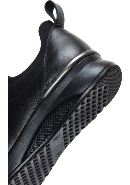 Kadın Siyah Bağcıklı Deri Casual Ayakkabı 25AFD410418