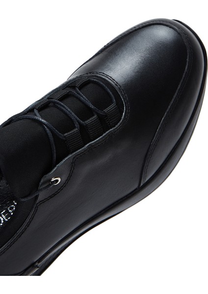 Kadın Siyah Bağcıklı Deri Casual Ayakkabı 25AFD410418