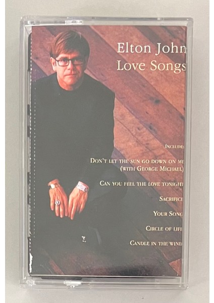 Elton John Love Songs Kaset (Orijinal Dönem Baskı Kaset)